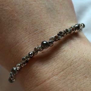 ✨ Brighton Pearl & Crystal Bangle Bracelet